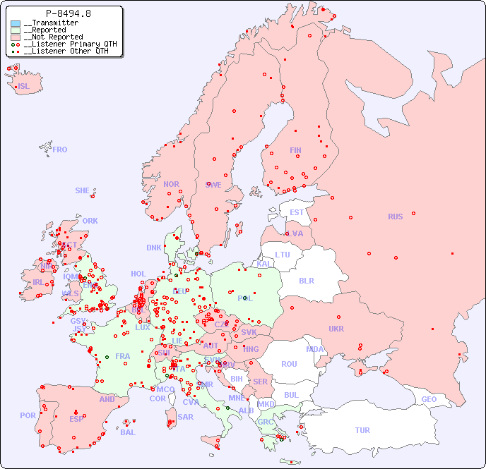 __European Reception Map for P-8494.8