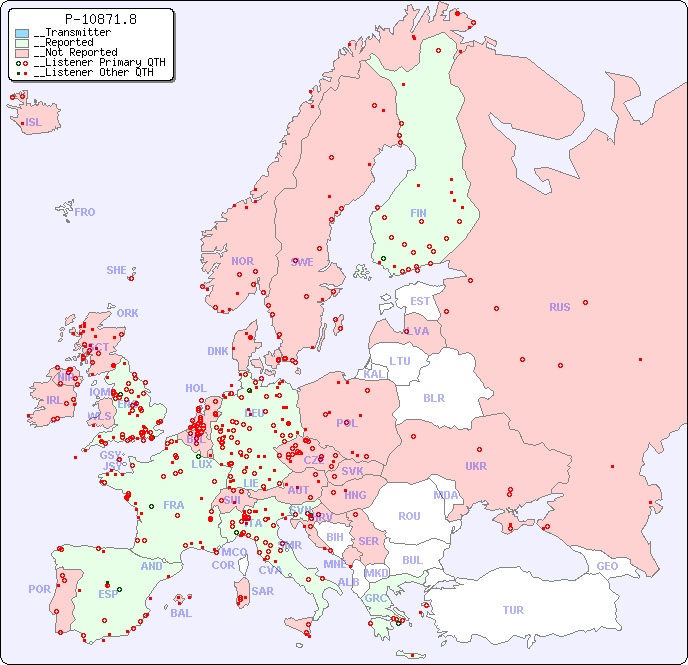 __European Reception Map for P-10871.8