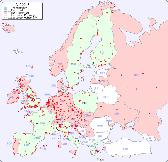 __European Reception Map for C-20048