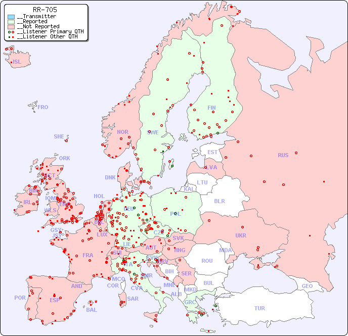 __European Reception Map for RR-705