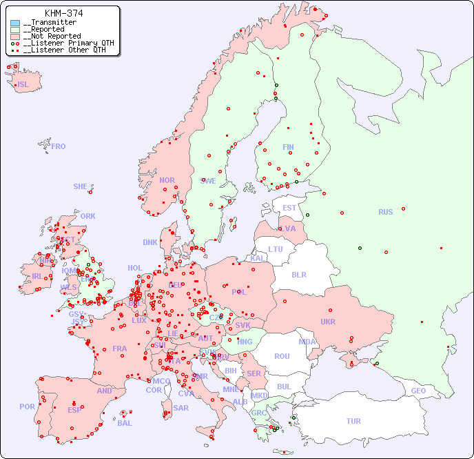 __European Reception Map for KHM-374