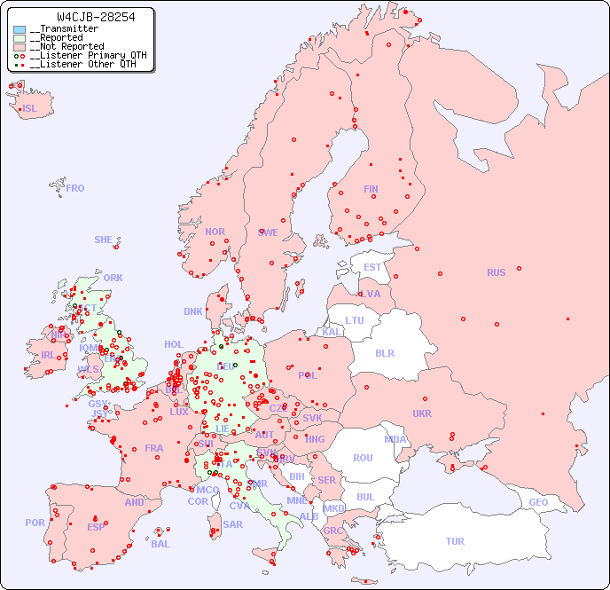 __European Reception Map for W4CJB-28254