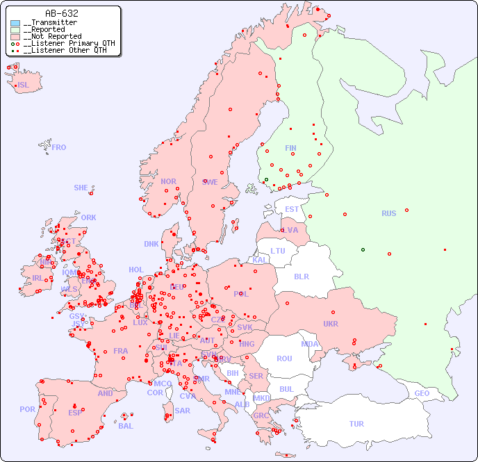 __European Reception Map for AB-632