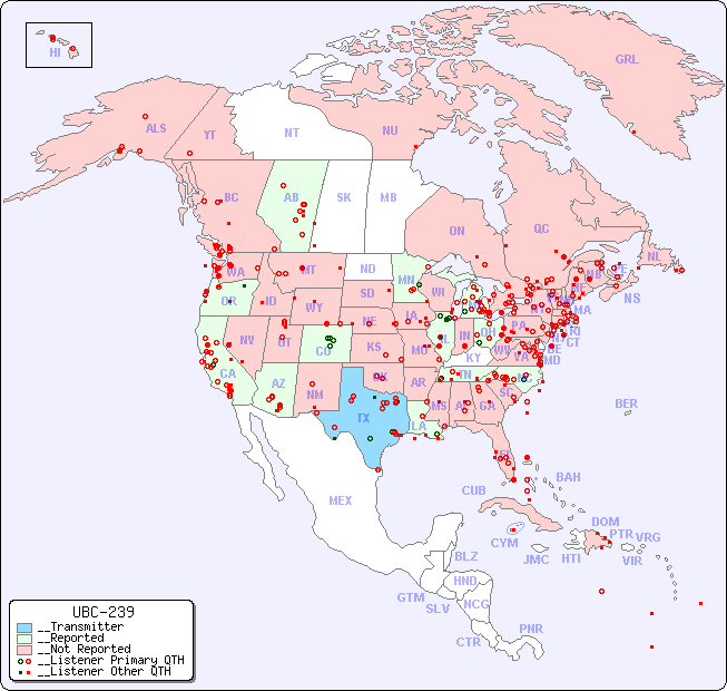 __North American Reception Map for UBC-239