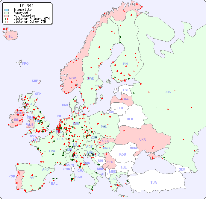 __European Reception Map for IS-341