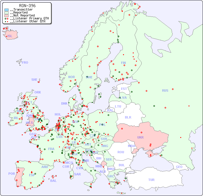 __European Reception Map for RON-396