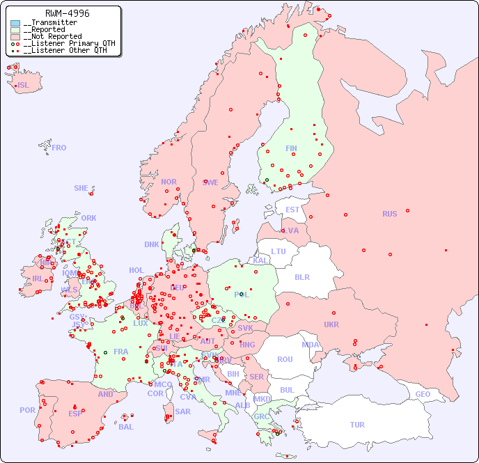 __European Reception Map for RWM-4996