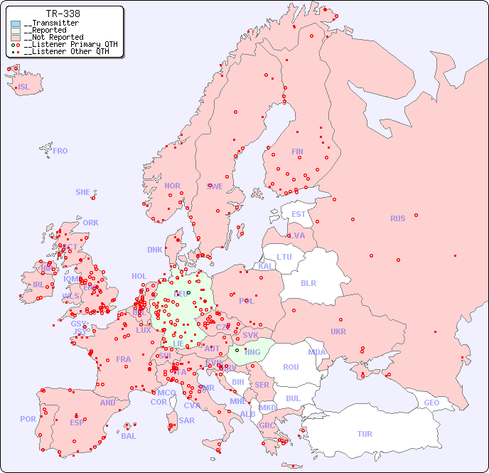 __European Reception Map for TR-338