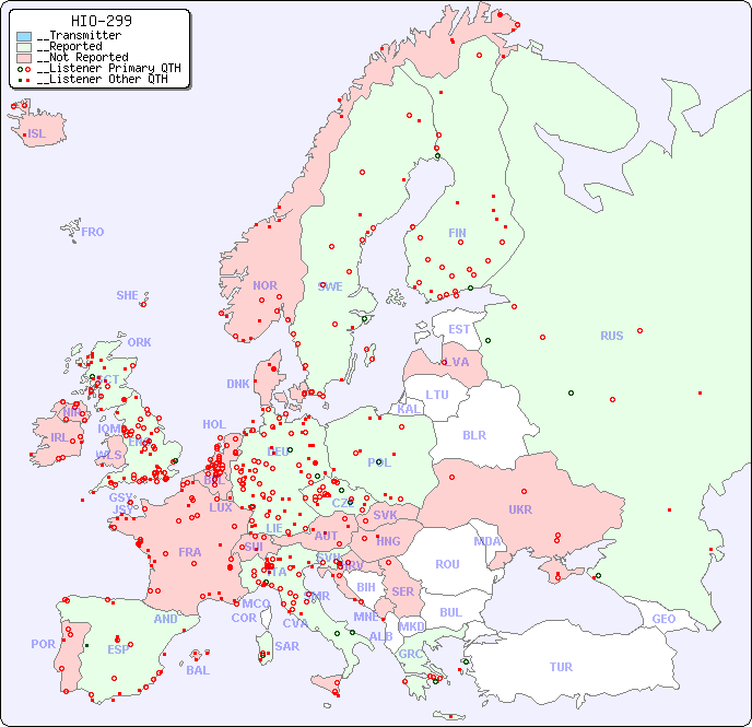 __European Reception Map for HIO-299