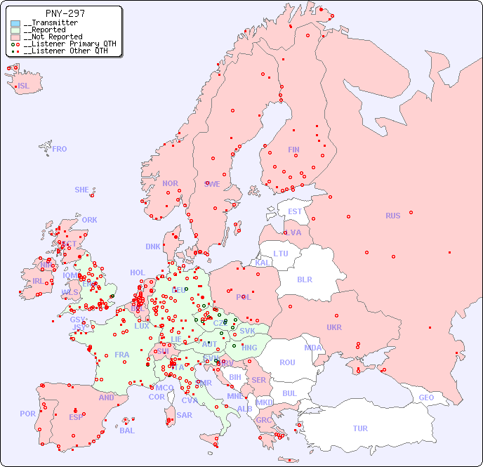 __European Reception Map for PNY-297
