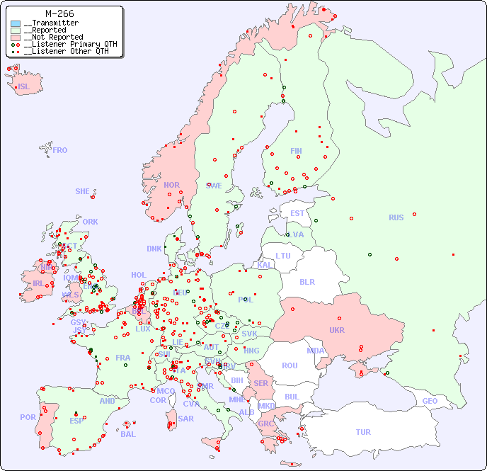 __European Reception Map for M-266