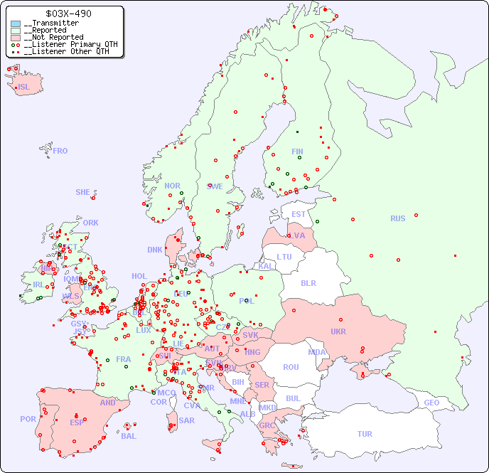 __European Reception Map for $03X-490