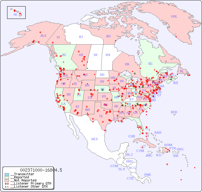 __North American Reception Map for 002371000-16804.5