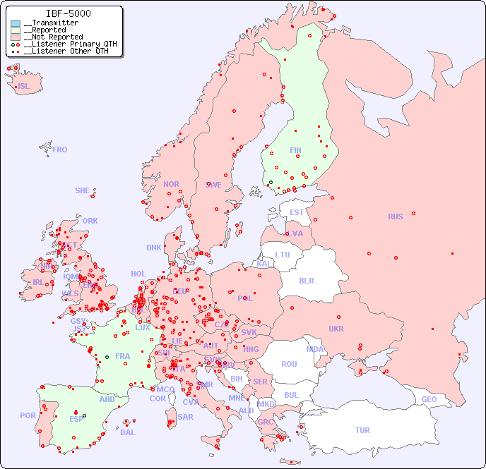 __European Reception Map for IBF-5000