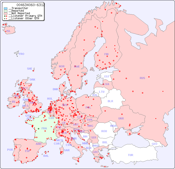 __European Reception Map for 004634060-6312