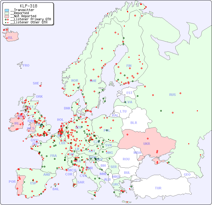 __European Reception Map for KLP-318