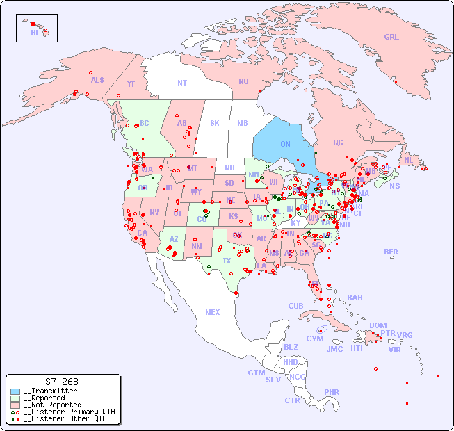 __North American Reception Map for S7-268