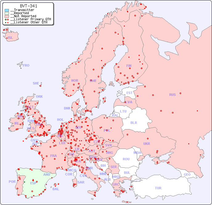 __European Reception Map for BVT-341