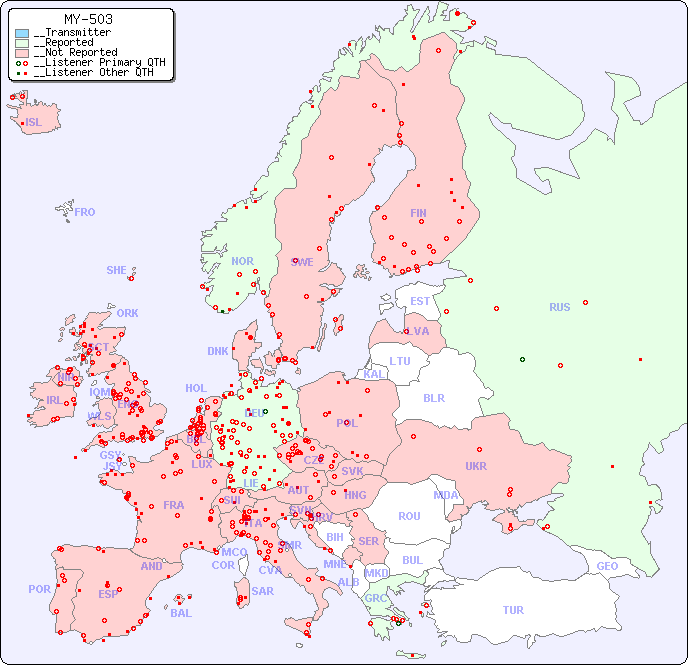 __European Reception Map for MY-503