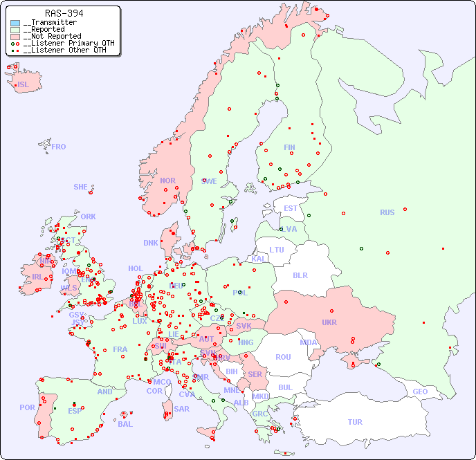 __European Reception Map for RAS-394