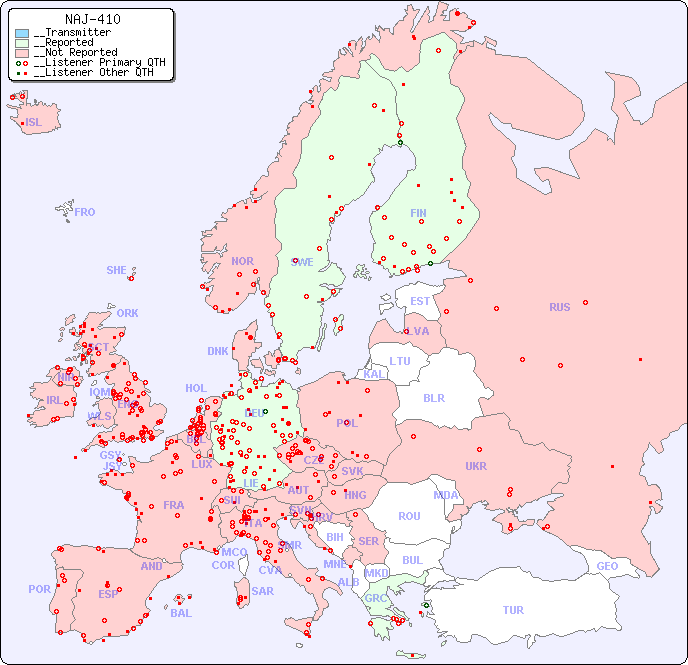 __European Reception Map for NAJ-410