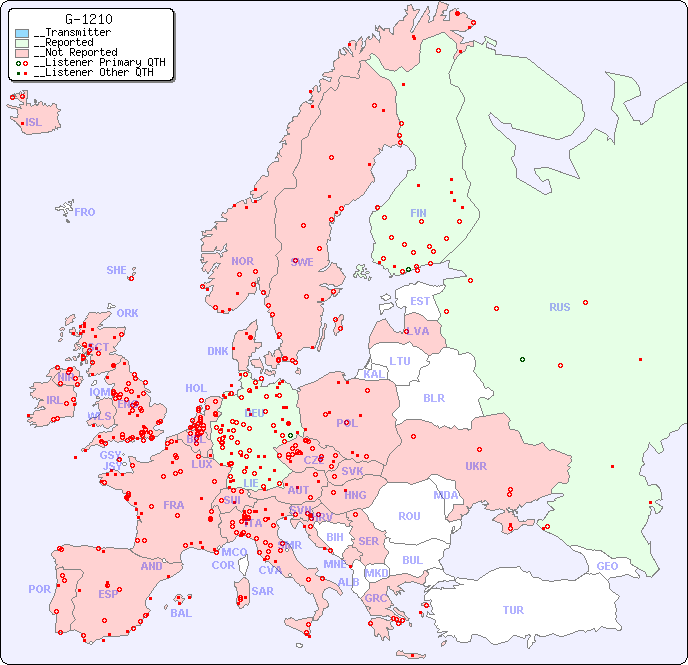 __European Reception Map for G-1210