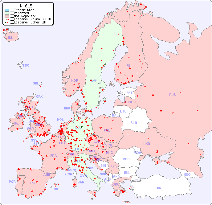 __European Reception Map for N-615