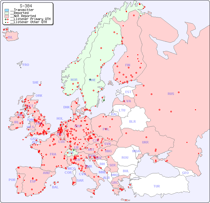 __European Reception Map for S-384