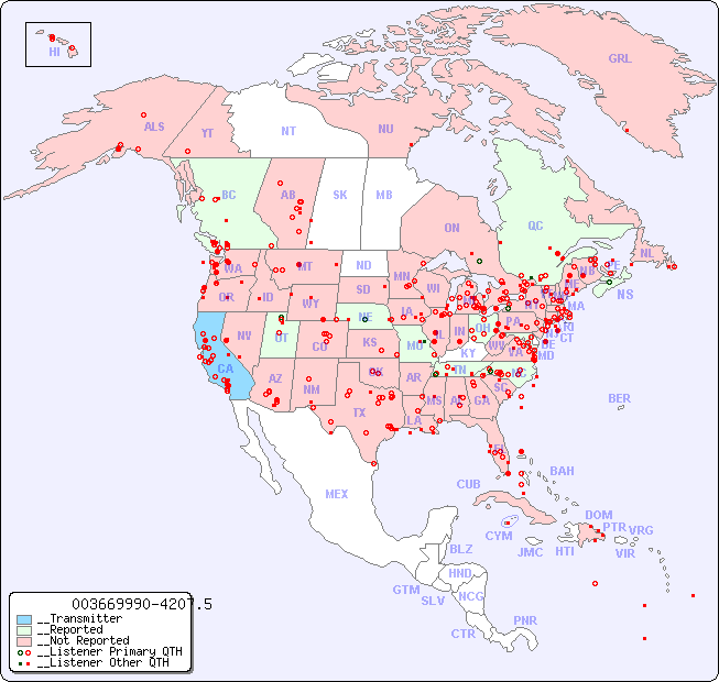 __North American Reception Map for 003669990-4207.5