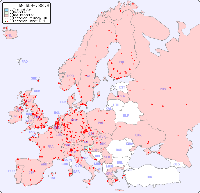 __European Reception Map for GM4GKH-7000.8