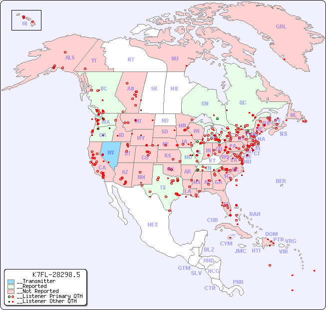 __North American Reception Map for K7FL-28298.5