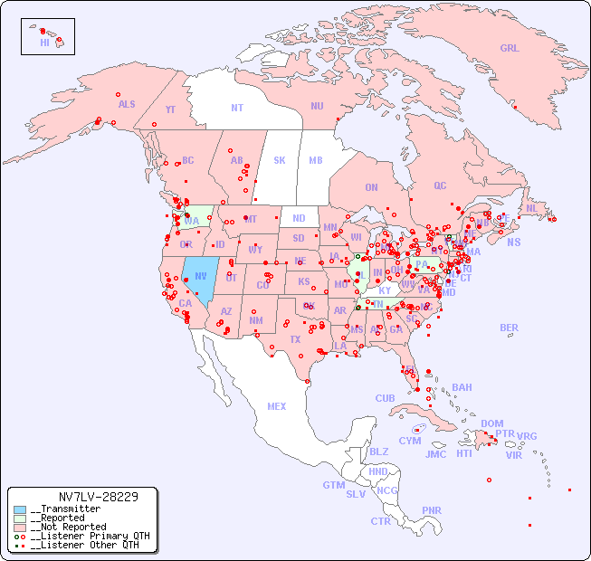 __North American Reception Map for NV7LV-28229