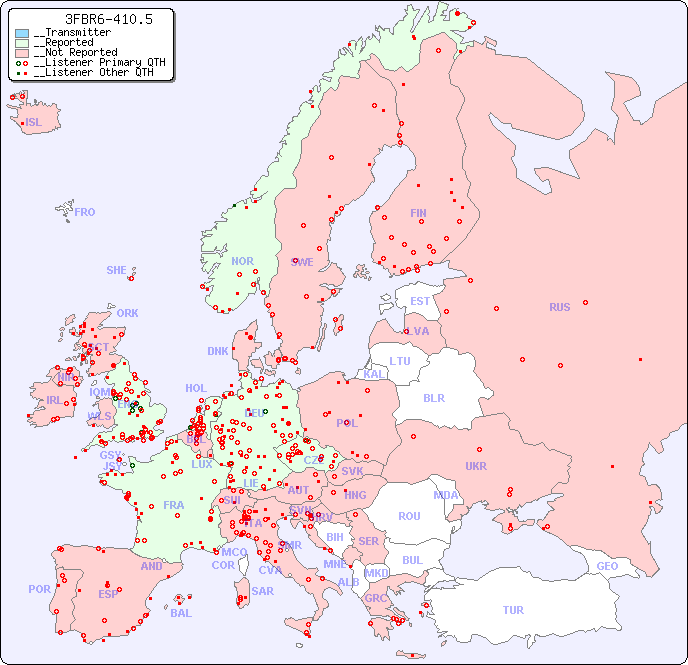 __European Reception Map for 3FBR6-410.5