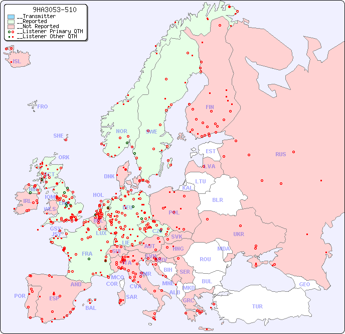 __European Reception Map for 9HA3053-510