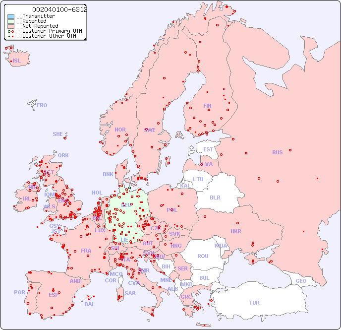__European Reception Map for 002040100-6312