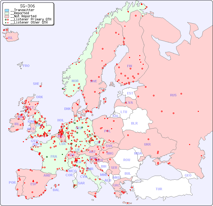 __European Reception Map for SG-306