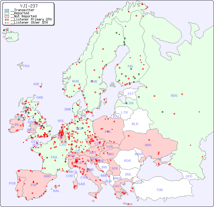 __European Reception Map for YJI-237