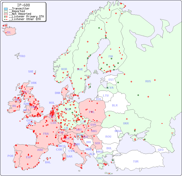 __European Reception Map for IP-688