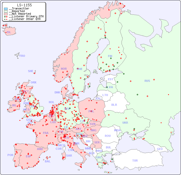 __European Reception Map for LS-1155