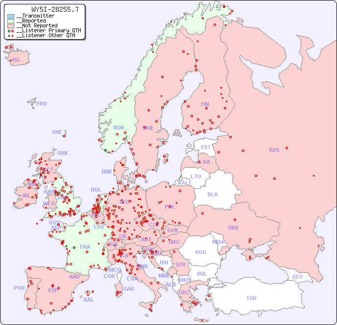 __European Reception Map for WY5I-28255.7