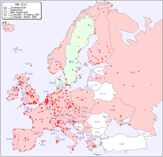 __European Reception Map for MB-510