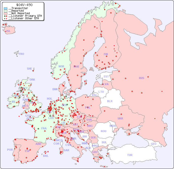 __European Reception Map for $04V-490