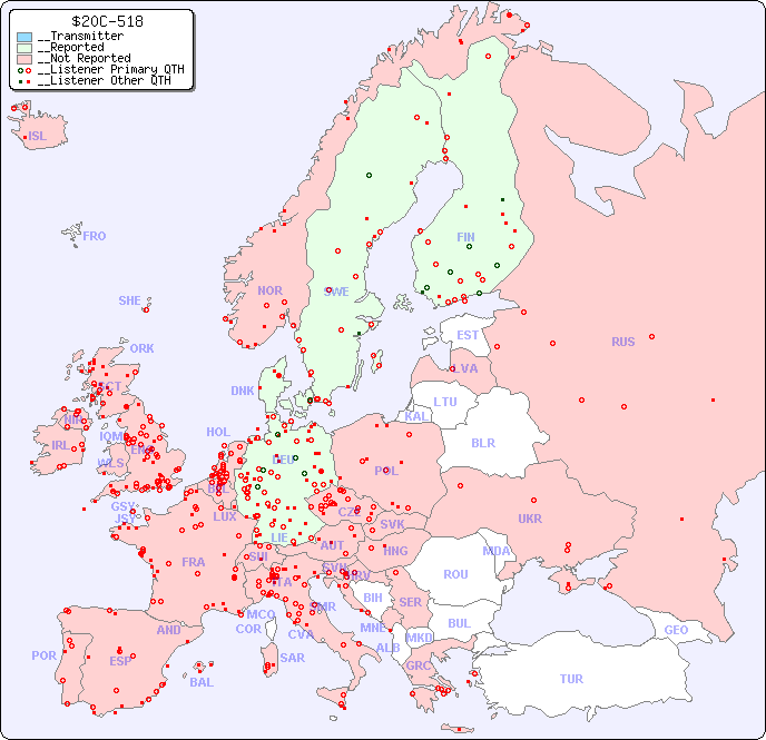 __European Reception Map for $20C-518