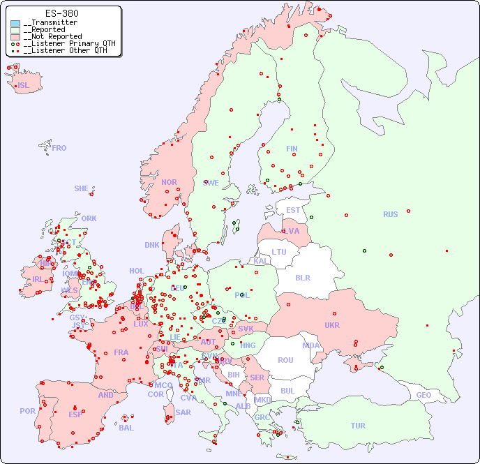 __European Reception Map for ES-380