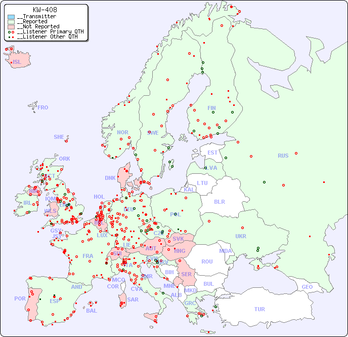 __European Reception Map for KW-408