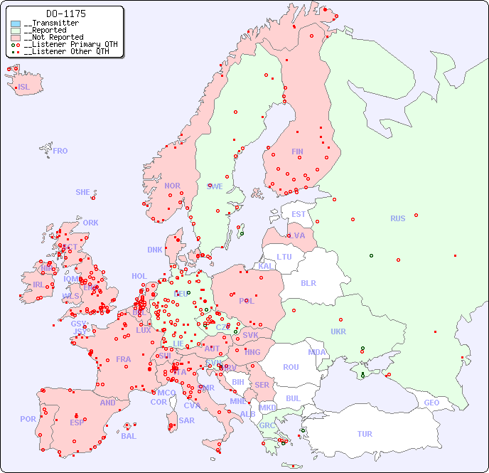 __European Reception Map for DO-1175