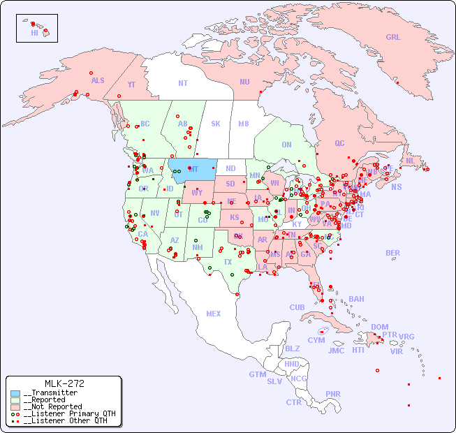 __North American Reception Map for MLK-272