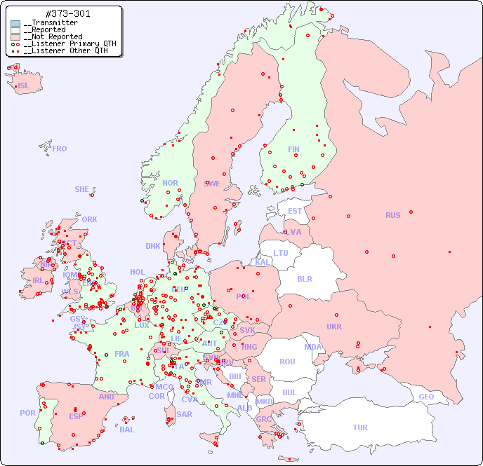 __European Reception Map for #373-301