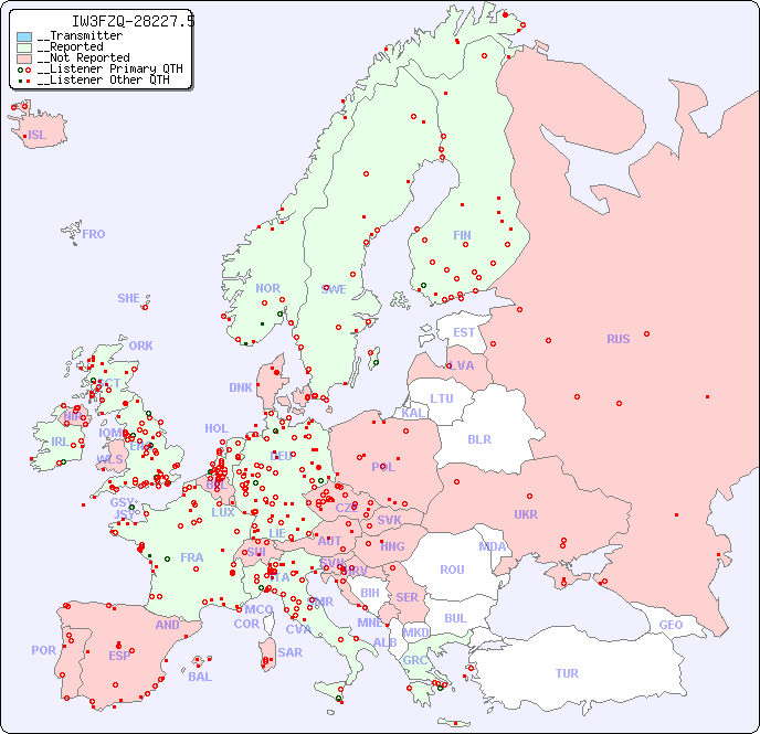 __European Reception Map for IW3FZQ-28227.5