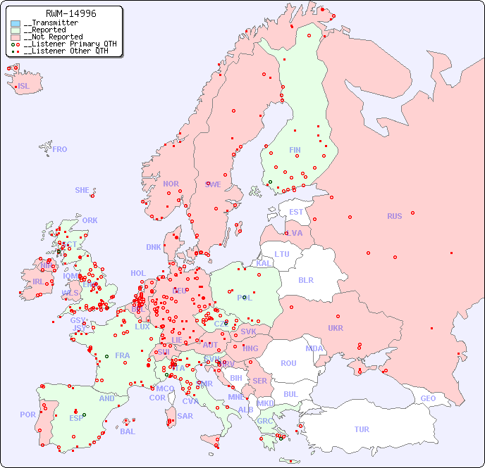 __European Reception Map for RWM-14996